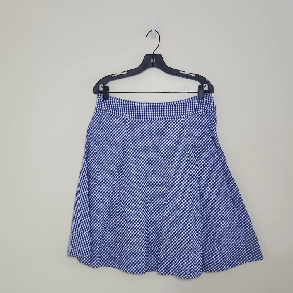 🎉 Women's Cato Blue & White Plaid Skirt Sz 12